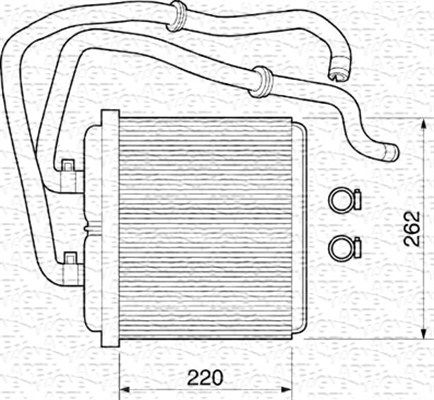 MAGNETI MARELLI Lämmityslaitteen kenno 350218072000